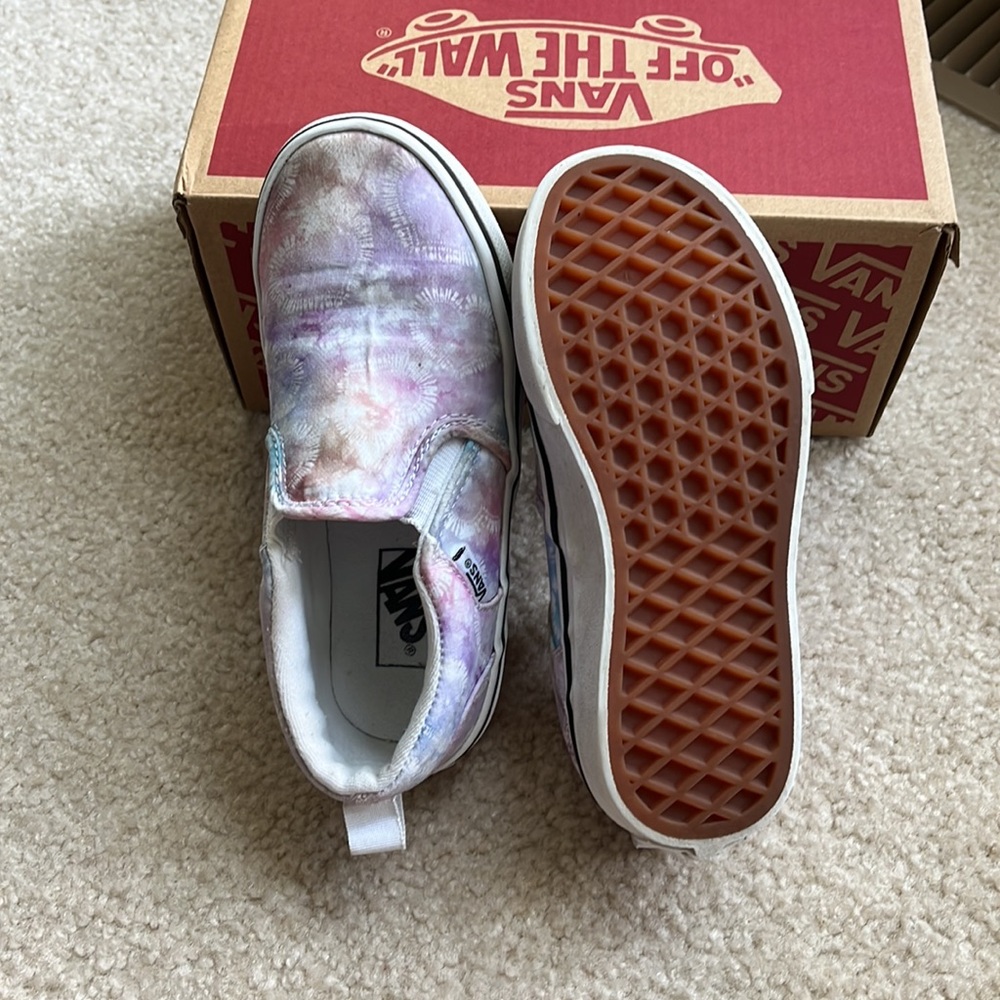 Vans Asher shoe - multi heart tie-dye- size 12 - Picture 5 of 5